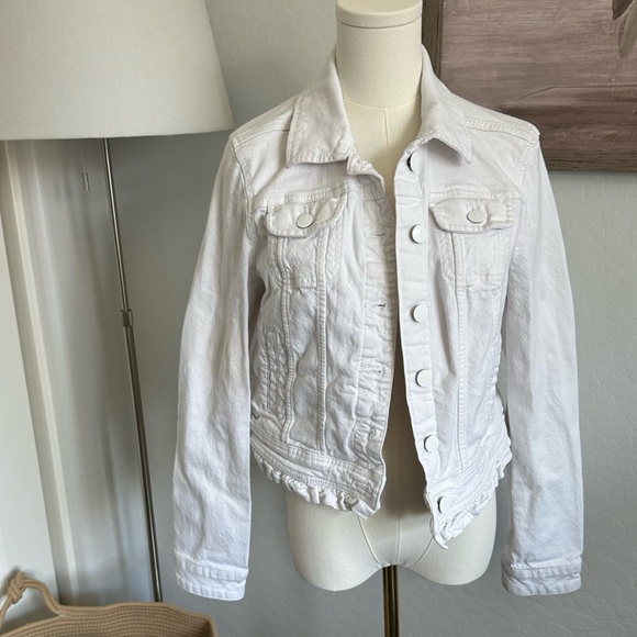 Elle Jackets & Blazers - Elle Ruffle Jean Jacket